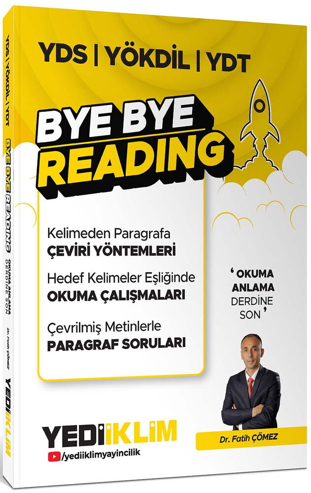 YEDİİKLİM YAYINEVİ YDS YÖKDİL YDT BYE BYE READING