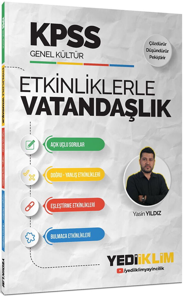 YEDİİKLİM YAYINEVİ KPSS Genel Kültür Etkinliklerle Vatandaşlık